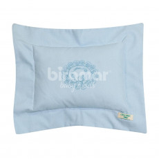 Almofadinha para Bebê Teddy Bear Azul Percal 200 Fios