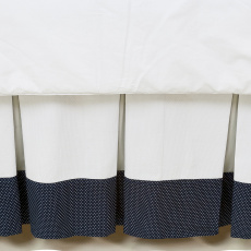 Babado de Berço Fleur de Lis Marinho