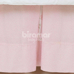 Babado de Berço Patchwork Rosa