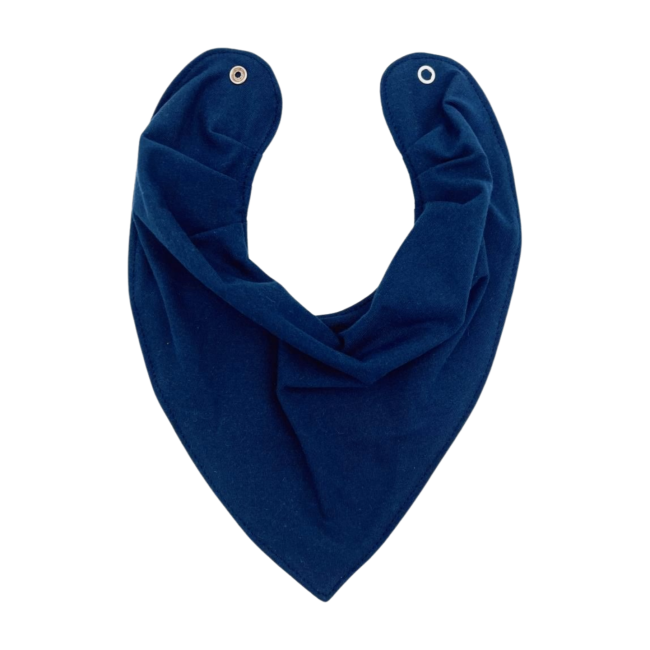 Babador Bandana para Bebê 100% Algodão Malha Marinho