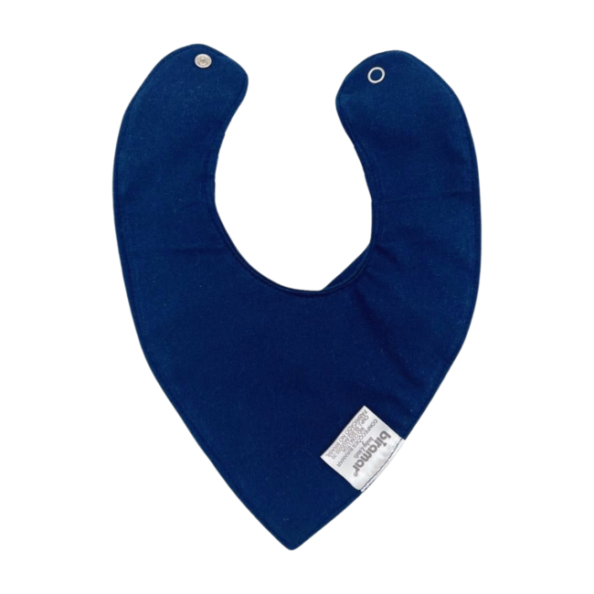 Babador Bandana para Bebê 100% Algodão Malha Marinho