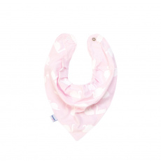 Babador Bandana para Bebê Cisne Rosa