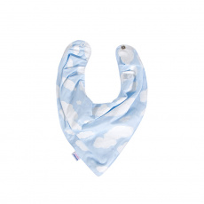 Babador Bandana para Bebê Nuvem Azul