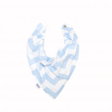 Babador Bandana para Bebê Soho Chevron Azul