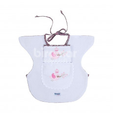 Babador e Boquinha Fralda para Bebê Baby Oncinha Rosa