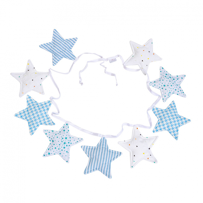 Bandeirinha Estrelas - Pied Poule Azul