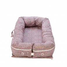 Bercinho Portátil Ninho para Bebê Sleep UM Baby Oncinha Rosa