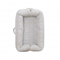 Bercinho Portátil Ninho para Bebê Sleep UM Damask Branco