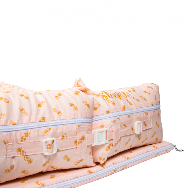 Ninho Redutor para Bebê Sleep UM Master (1,00m x 60cm x 15cm) Abacaxi Dourado