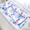 Ninho Redutor para Bebê Sleep UM Master (1,00m x 60cm x 15cm) Goal Branco/Azul