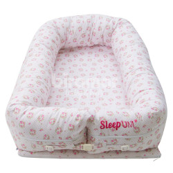 Bercinho Portátil Ninho para Bebê Sleep UM Tiffany Floral Rosa