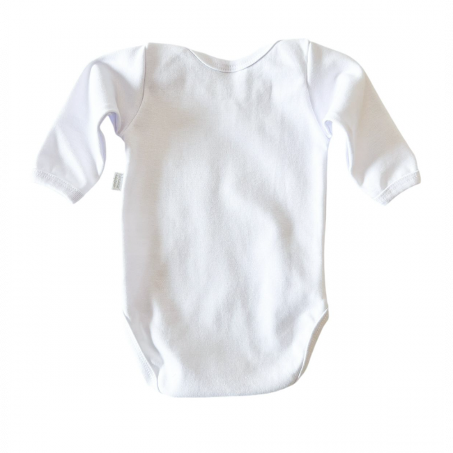 Body para Bebê 3 Peças Manga Longa G - Branco