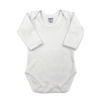 Body para Bebê Manga Longa P Suedine 100% Algodão Picô - Branco
