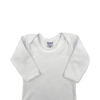 Body para Bebê Manga Longa P Suedine 100% Algodão Picô - Branco