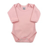 Body para Bebê Manga Longa RN Suedine 100% Algodão Picô - Rosa