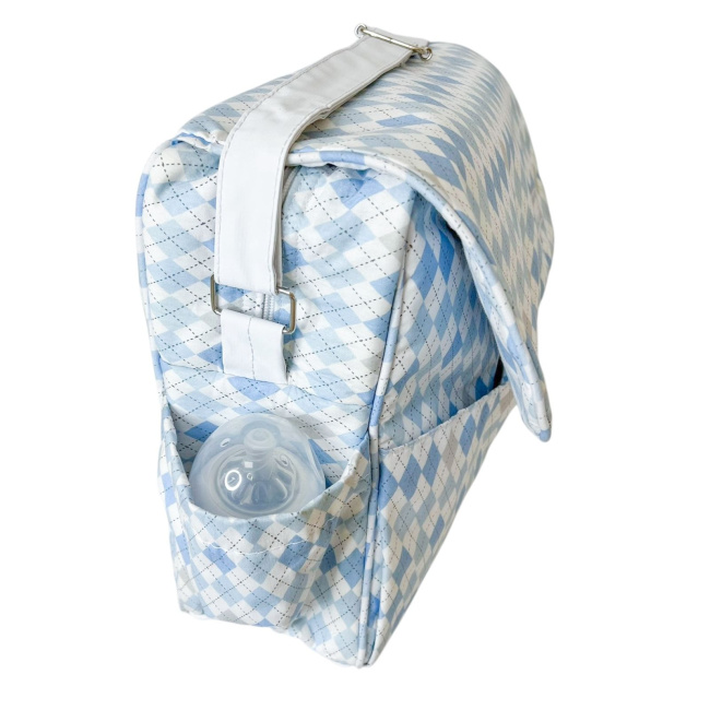 Bolsa com Trocador para Bebê Brooklyn London Azul