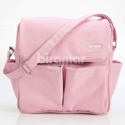 Bolsa com Trocador para Bebê Brooklyn Nylon Rosa