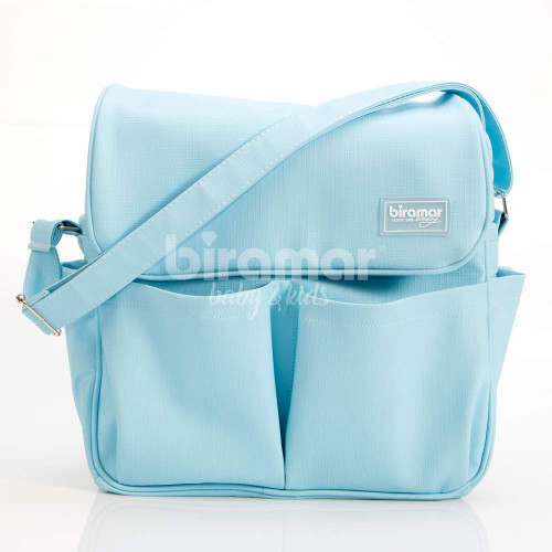 Bolsa com Trocador para Bebê Brooklyn Vinil Azul