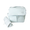 Bolsa com Trocador para Bebê Brooklyn Vinil Listrado Mint