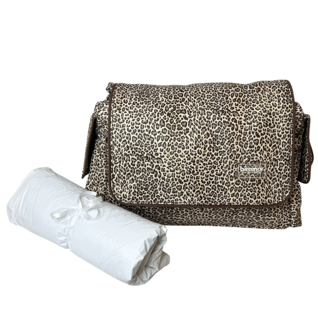 Bolsa com Trocador para Bebê Leopard