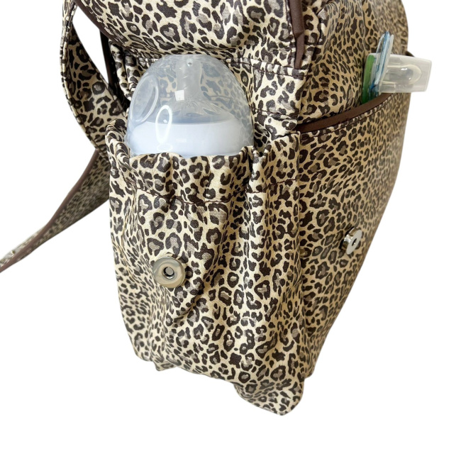Bolsa com Trocador para Bebê Leopard