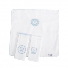 Boquinha Fralda Cremer 3 Peças para Bebê Deville Azul