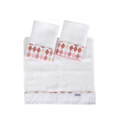 Boquinha Fralda Cremer 3 Peças para Bebê London Rosa