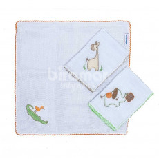 Boquinha Fralda Cremer 3 Peças para Bebê Safari Bege