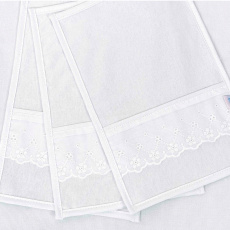 Boquinha Malha 3 Peças para Bebê Algodão Doce Branco