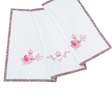 Boquinha Malha 3 Peças para Bebê Baby Oncinha Rosa