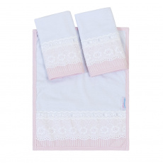 Boquinha Malha 3 Peças para Bebê Bless Rosa