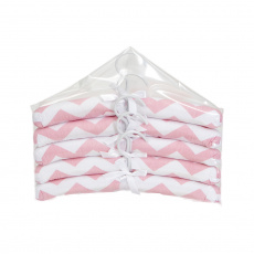 Cabides para Bebê 5 Peças Soho Chevron Rosa