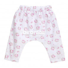 Calça Saruel para Bebê e Kids P - Floral  Rosa