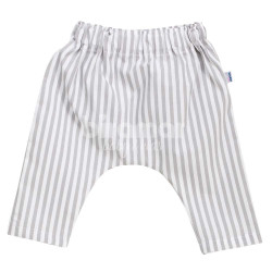 Calça Saruel para Bebê e Kids P - Listrado Cinza