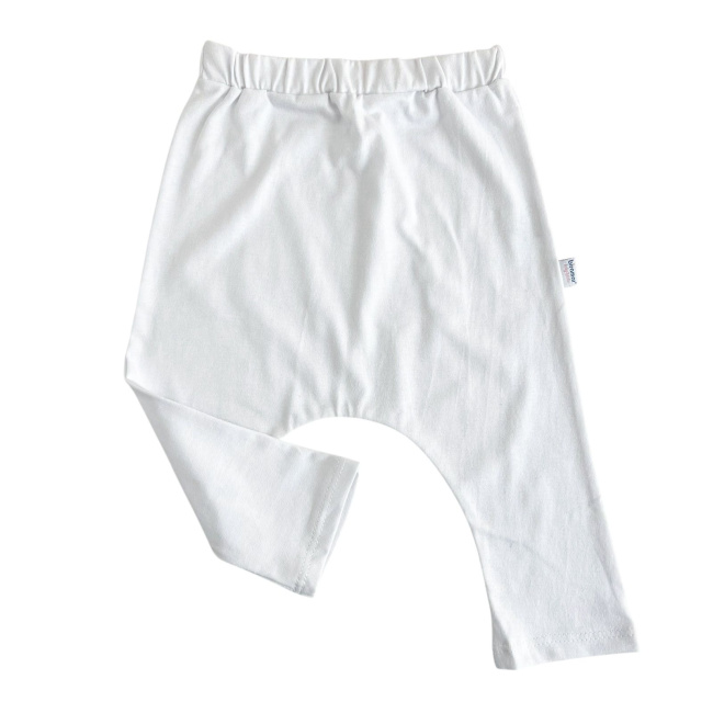 Calça Saruel para Bebê Malha GG - Branco