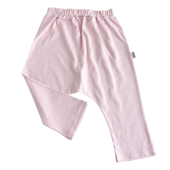 Calça Saruel para Bebê Malha GG - Rosa