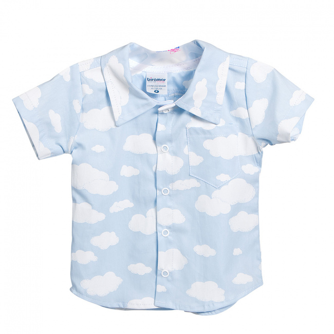 Camisa para Bebê e Kids GG Nuvem Azul
