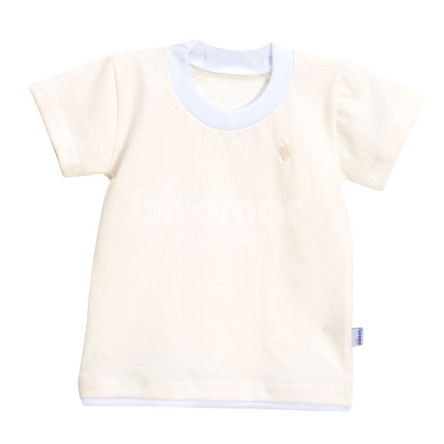 Camiseta para Bebê e Kids Manga Curta G - Marfim
