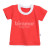 Camiseta para Bebê e Kids Manga Curta M - Vermelho