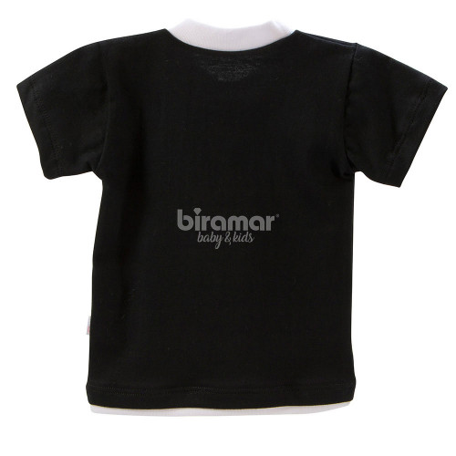 Camiseta para Bebê e Kids Manga Curta RN - Preto