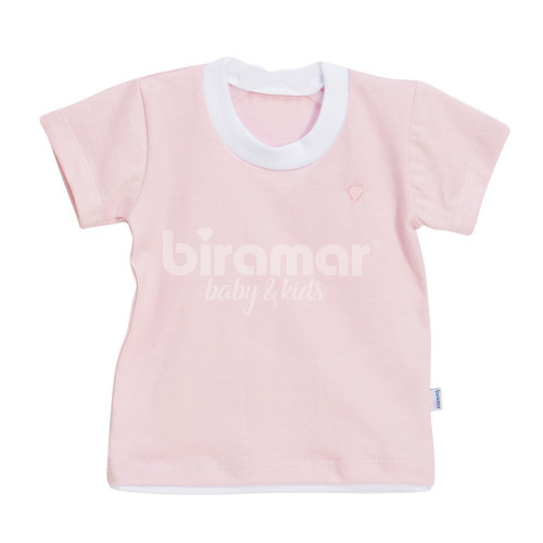 Camiseta para Bebê e Kids Manga Curta RN - Rosa
