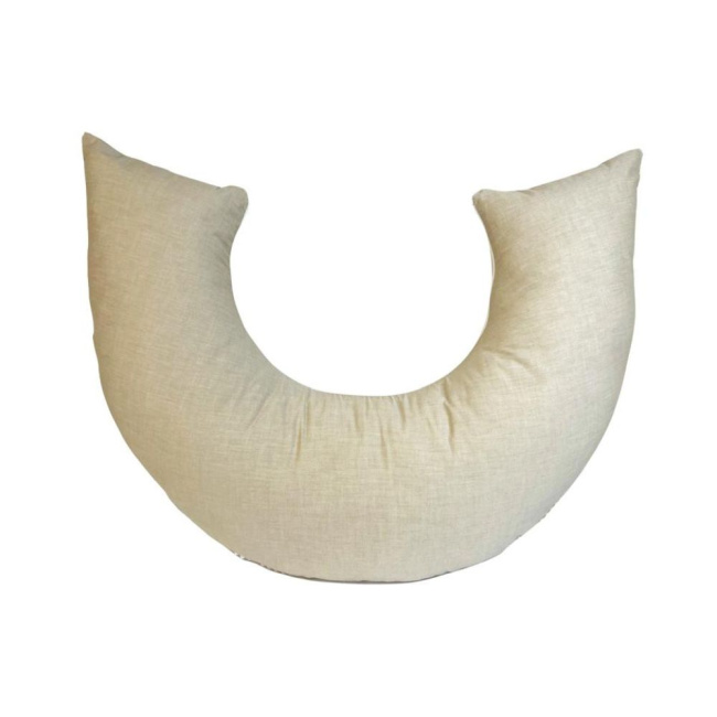 Capa Para Almofada de Amamentação para Bebê Chambray Bege