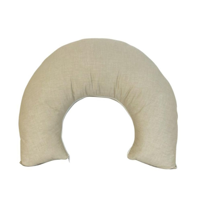Capa Para Almofada de Amamentação para Bebê Chambray Bege