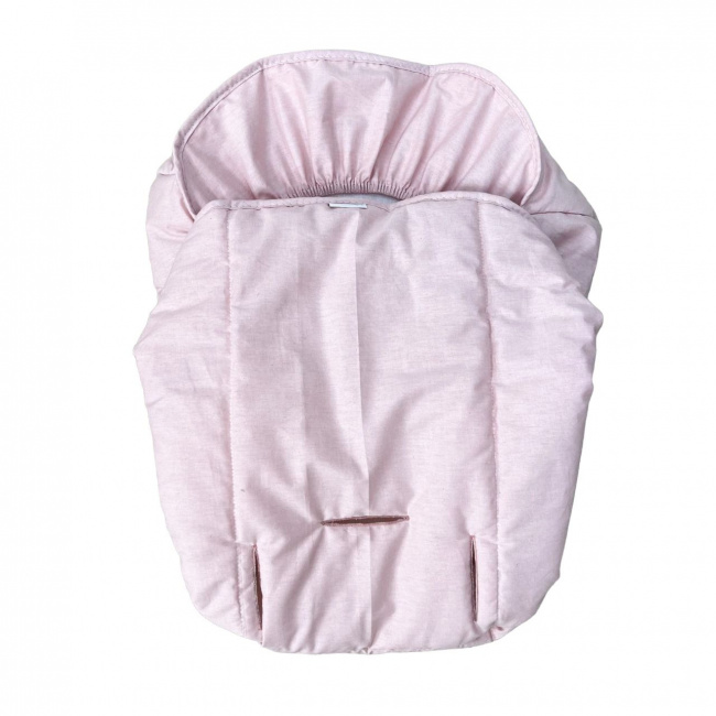 Capa para Bebê Conforto Ajustável Chambray Rosê