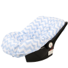 Capa para Bebê Conforto Ajustável Soho Chevron Azul