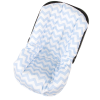Capa para Bebê Conforto Ajustável Soho Chevron Azul