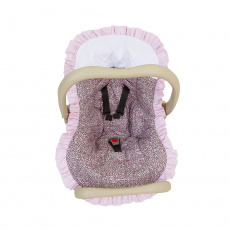 Capa para Bebê Conforto Baby Oncinha Rosa