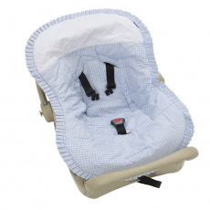 Capa para Bebê Conforto Cavalinho de Pau Azul