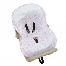 Capa para Bebê Conforto Tiffany Floral  Rosa