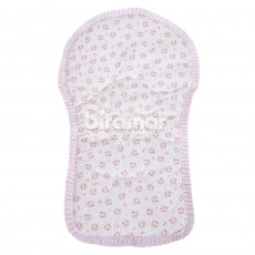 Capa para Carrinho de Bebê Bordada Tiffany Floral  Rosa